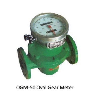 Mechanical oval gear flow meter