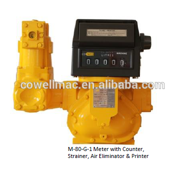 diesel stock tank unload flow meter counter